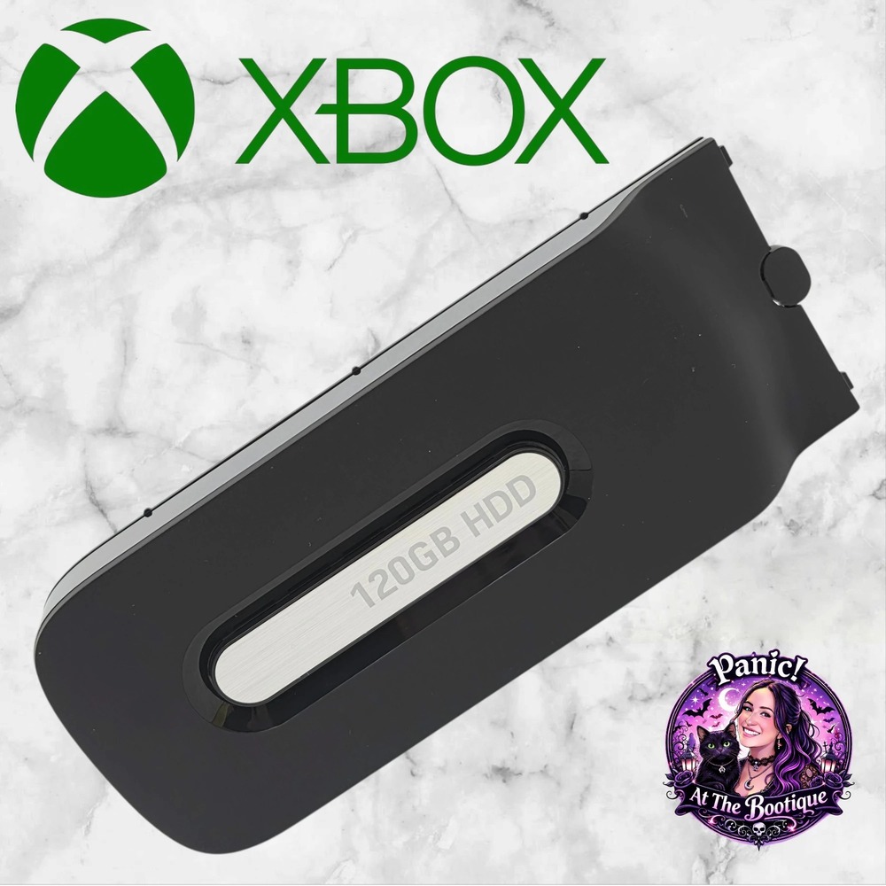 Microsoft Xbox 360 Hard Drive 120GB Black Chrome X812646-001 OEM Storage Memory